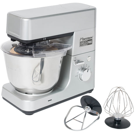 Bestron akm1600s 4-in-1 Küchenmaschine Kitchen Master Pro (Silber)