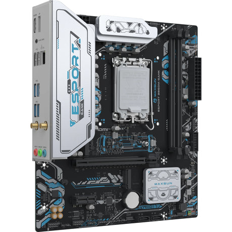 Maxsun MS-Esport B860M Gank WiFi Sockel 1851 Motherboard (Schwarz, RAID, GB-LAN, WLAN, BT, Sound, µATX)