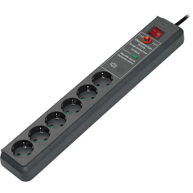 Brennenstuhl Secure-tec 19500A +Surge-Schutz 6x