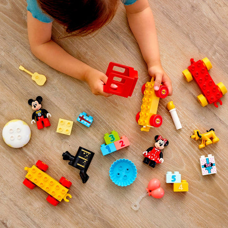 Lego Duplo Disney Mickey Minnie Geburtstagszug, baubares Spielzeug für Kleinkinder 10941