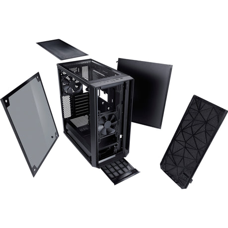 Fraktales Design meshify c dunkle getemperte Glas