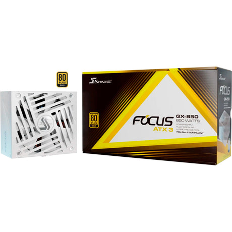Seasonic Focus-GX-850-V4 ATX3.0 Modulares 850-Watt-Netzteil (weiß, 1x 12VHPWR, 3x PCIe)