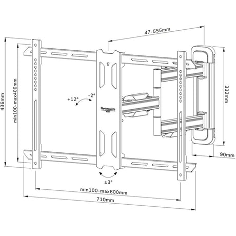 Neomounts Select WL40S-850BL16 TV-Wandhalterung (schwarz)