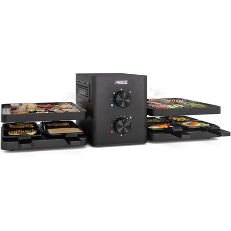 Princess Raclette Purify 162660 Gourmet-Set (schwarz)