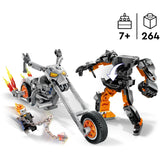 Lego Marvel – Geisterfahrer-Mech-Motorrad-Konstruktionsspielzeug (76245)