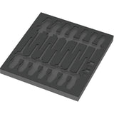 Wera 9811 Schaumstoffeinlage für VDE-Schraubendreher Set 1, werkzeuglose Einlage (schwarzgrau)