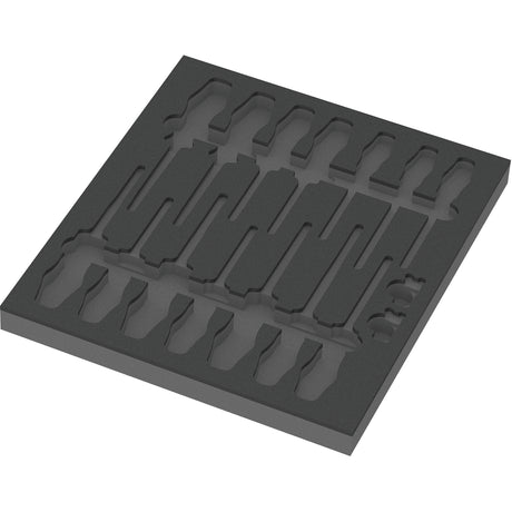 Wera 9811 Schaumstoffeinlage für VDE-Schraubendreher Set 1, werkzeuglose Einlage (schwarzgrau)