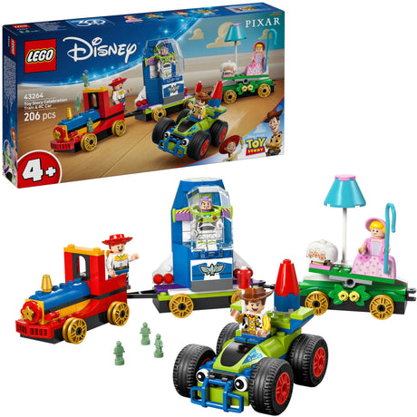 Lego Disney und Pixars Toy Story Partyzug und ferngesteuertes Auto-Set – 43264