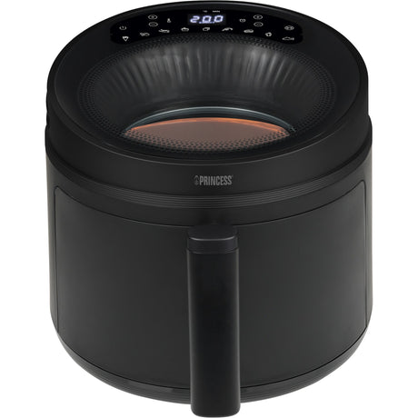 Princess Cyclone Vision Airfryer Heißluftfritteuse (schwarz, 5 Liter)