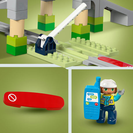 Lego Duplo Town 10426 Eisenbahnbrücke und Gleise, Erweiterungsset