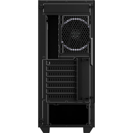 Sharkoon RGB Hex Midi Tower Gehäuse (schwarz | 2x USB-A | 1x USB-C | RGB | gehärtetes Glas)