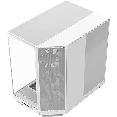Nzxt h6 flow midi tower housing (white | 2x USB-A | 1x USB-C | tempered glass)