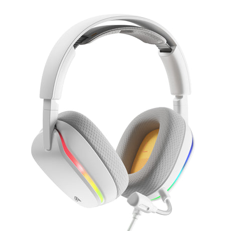 Glorious GHS Eternal RGB – Stereo-RGB-Gaming-Headset, Over-Ear-Gaming-Headset (weiß, PC, PS5, PS4, Switch, USB-C)
