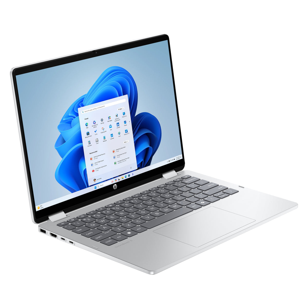 Hp omnibook 5 flip 2-in-1 14-fp0255ndx 14 laptop (zilver | core 5 120u | intel graphics | 16 gb | 512 gb ssd | touch)