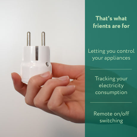 Frient Smart Plug Mini 2 Typ E (französisch) Stecker (weiß, Zigbee 3.0)