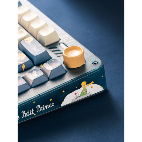 Iqunix ZX75 Sky Encounter kabellose mechanische Tastatur (blau, US-Layout (QWERTY), Iqunix Little Prince, 75 %, RGB-LEDs, Hot-Swap-fähig, Double-Shot PBT, 2,4 GHz | Bluetooth 5.1 | USB-C)