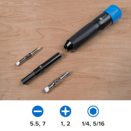 Ifixit Narwhal 6-in-1-Schraubendreher-Bit-Set (schwarz blau)