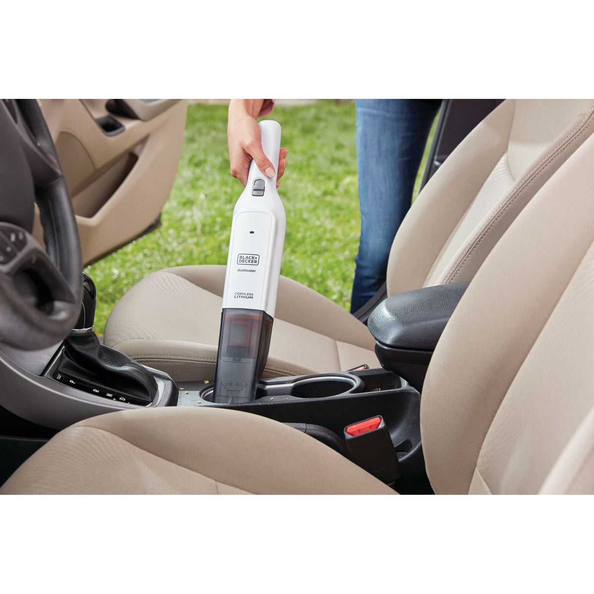 Black+decker hlvc315j11-qw 12v 1.5ah slim handvac kruimeldief handstofzuiger (wit, incl. jack-plug lader)