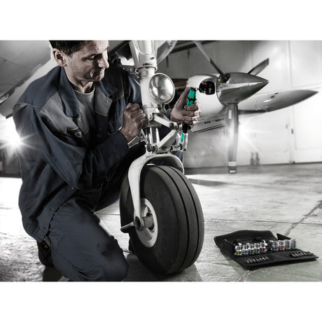 Wera 8100 SA All-in-Zyklop-Speed-Ratschensatz, 42-teiliges Werkzeugset (schwarz grün, 1 4 -Antrieb, mit Haltefunktion, metrisch)