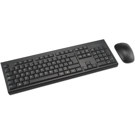 Kensington km150 eq kabelloses Desktop-Set, Desktop-Set (schwarz, US-Layout (QWERTY), Membran, 100 %, 1200 dpi)