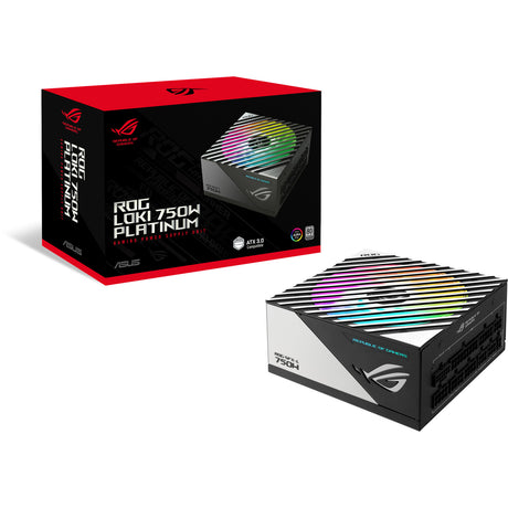 Asus ROG Loki SFX-L Platinum Modulares 750-Watt-Netzteil (Schwarz, 1x 12V-2x6, 3x PCIe)