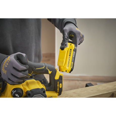 Stanley Fatmax V20 18 V bürstenloser Elektrohobel (schwarz gelb, Akku und Ladegerät nicht im Lieferumfang enthalten)