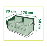Naturgartenmöbelabdeckung für 2-Sitzer-Lounge-Sofa