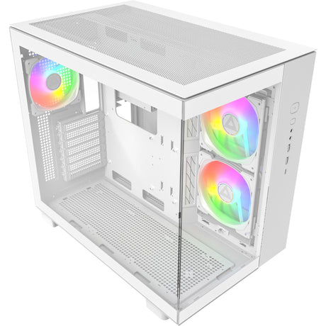 Montech King 65 Pro Midi-Tower-Gehäuse (weiß | 2x USB-A | 1x USB-C | Fenster)