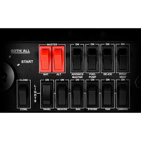 Logitech G Saitek Pro Flight Switch Panel Instrumententafel (Schwarz, PC)