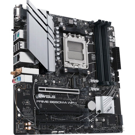 Asus Prime B650M-A WiFi II Sockel AM5 Mainboard (schwarz, RAID, 2,5GB-LAN, WLAN, BT, Sound, µATX)