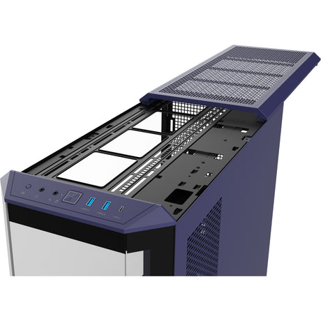 Thermaltake View 600 tg Future Dusk Big Tower Gehäuse (lila schwarz | 2x USB-A | 1x USB-C | gehärtetes Glas)