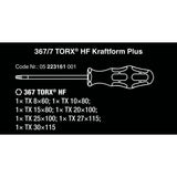 Wera 367 7 Torx HF Schraubendreher Set Kraftform plus +