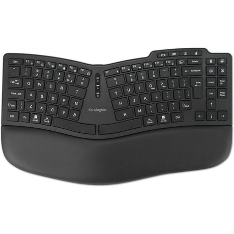 Kensington Pro Fit Ergo KB675 EQ TKL wiederaufladbare Tastatur (schwarz, EU-Layout (QWERTY), Membran, 80 % (TKL), Bluetooth, 2,4 GHz)