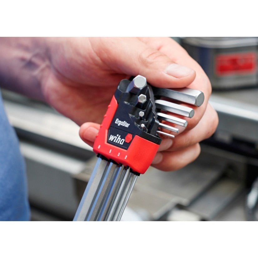 Wiha-Stiftschlüssel in Ergostar Holder, 10-teilig