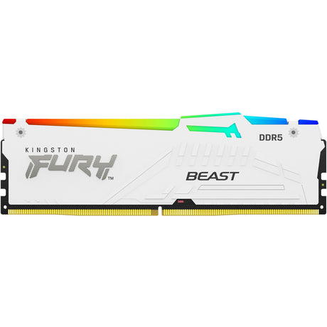 Kingston Fury 16 GB DDR5-5600 RAM (weiß, KF556C40BWA-16, Beast RGB, XMP)
