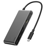Belkin 8-poorts usb-c-hub met 2,5 gb ethernet-poort usb-hub (grijs)