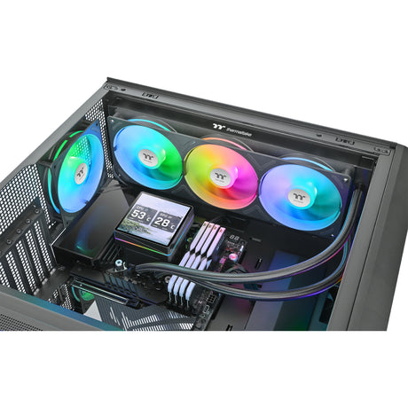 Thermaltake TH360 V3 Ultra ARGB Sync AIO Flüssigkeitskühler Wasserkühlung (Schwarz)