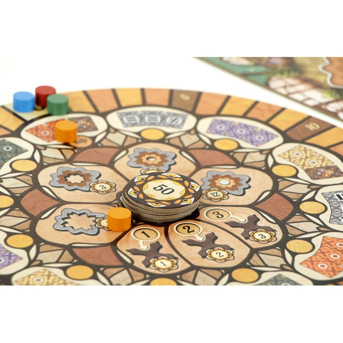 999games 999 Games Intarsia-Brettspiel (niederländisch, 2 - 4 Spieler, 40 Minuten, ab 10 Jahren)