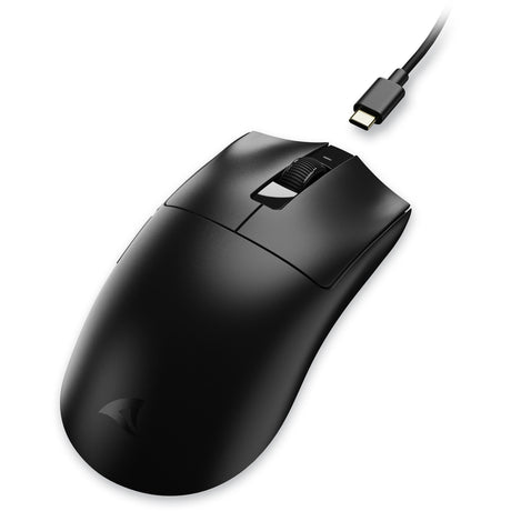 Sharkoon Fireglider One Gaming-Maus (schwarz, 400 – 12.000 dpi, 2,4 GHz USB)