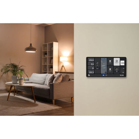 Shelly Wall Display x2i Bedienfeld (schwarz, Touchscreen, Wi-Fi 6, Bluetooth 5.4)