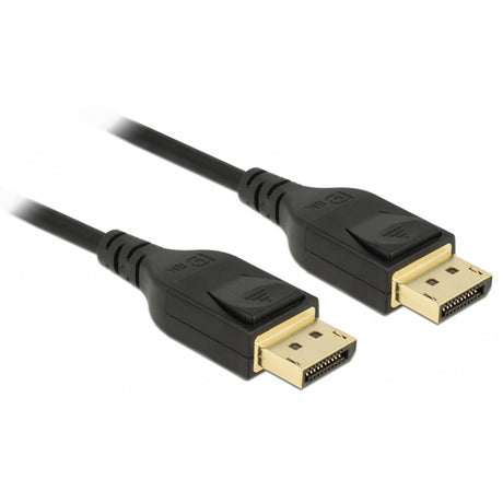Delock Display Port Kabel (schwarz, 2 Meter, 8k)