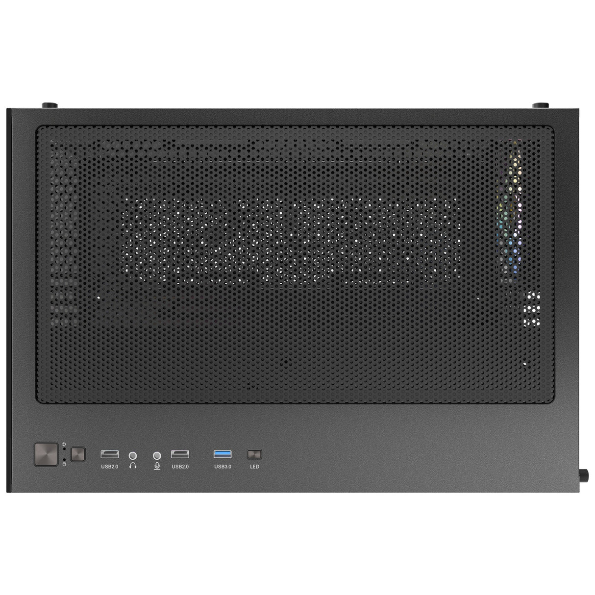 Antec cx600m argb Mini-Tower-Gehäuse (schwarz | 3x USB-A | gehärtetes Glas)
