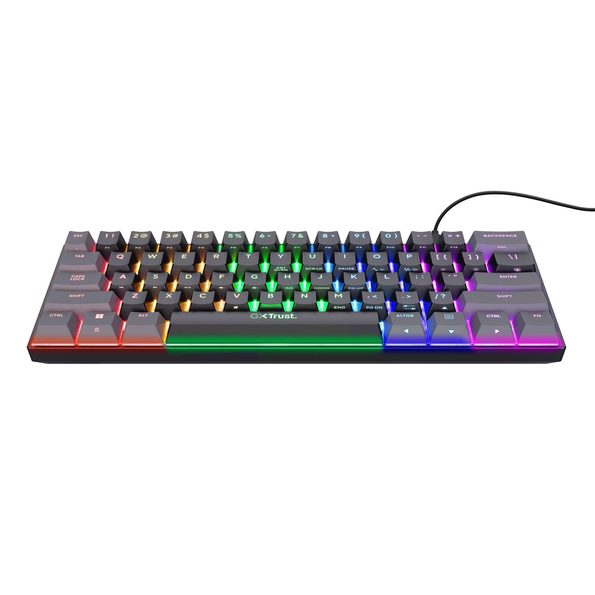 Trust Trust GXT 867 Acira 60 % mechanische Mini-Gaming-Tastatur