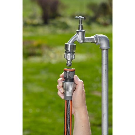 Gardena Premium-Schlauchverbinder 19 mm (3 4) (grau silber, 18256-50)