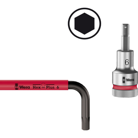 Wera 05073593001 950 spkl 9 sm n sb 9-teiliger Sechskant-Plus-Mehrfarben-Inbusschlüssel – 1,5–10 mm