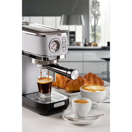 Ariete Moderna Espresso Slim 1381 14 Espressomaschine (weiß)