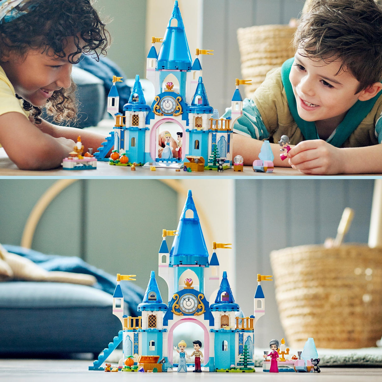 Lego Disney Princess – Bauspielzeug „Aschenputtels Schloss und der hübsche Prinz“ (43206)