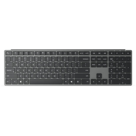 Lenovo 700 moderne kabellose Multi-Geräte-Tastatur – US Euro103P Desktop-Set (grau, 100 %, 2,4 GHz, Bluetooth)