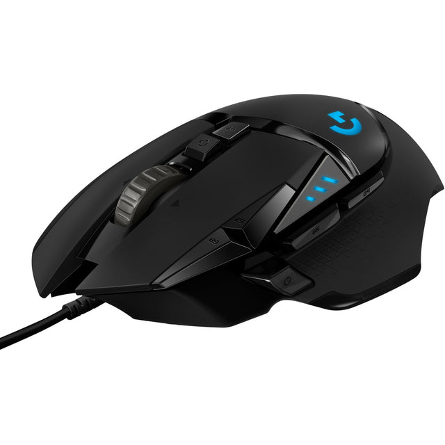 Logitech G502 Hero Hochleistungs-Gaming-Maus (schwarz, 100–25.600 dpi, RGB-LEDs)