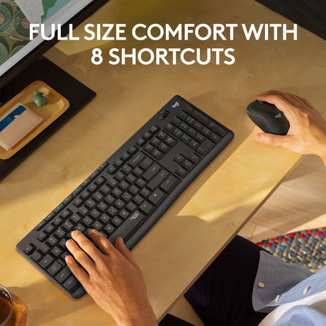 Logitech MK295 Stille drahtlose Tastatur und Mauskombination
